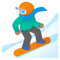Snowboarder - Medium emoji on Google
